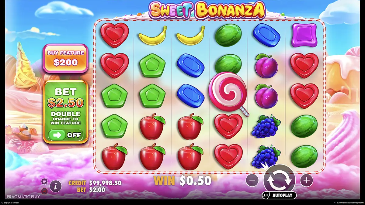 Виплати в слоті Sweet Bonanza