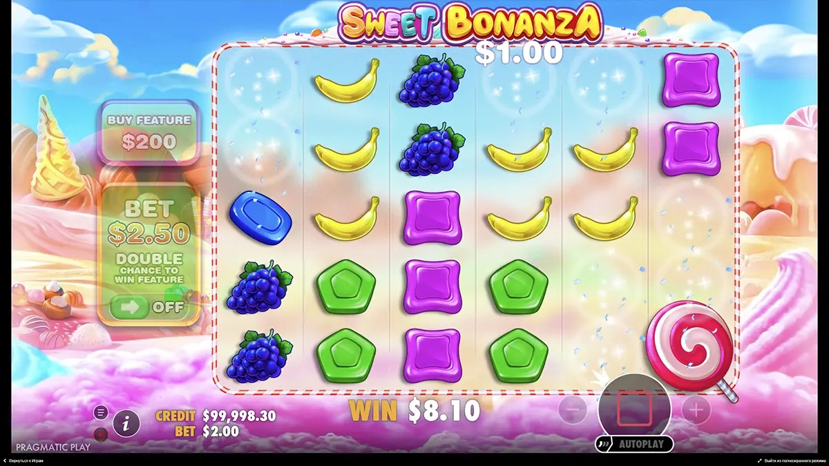 Sweet Bonanza плюси та мінуси