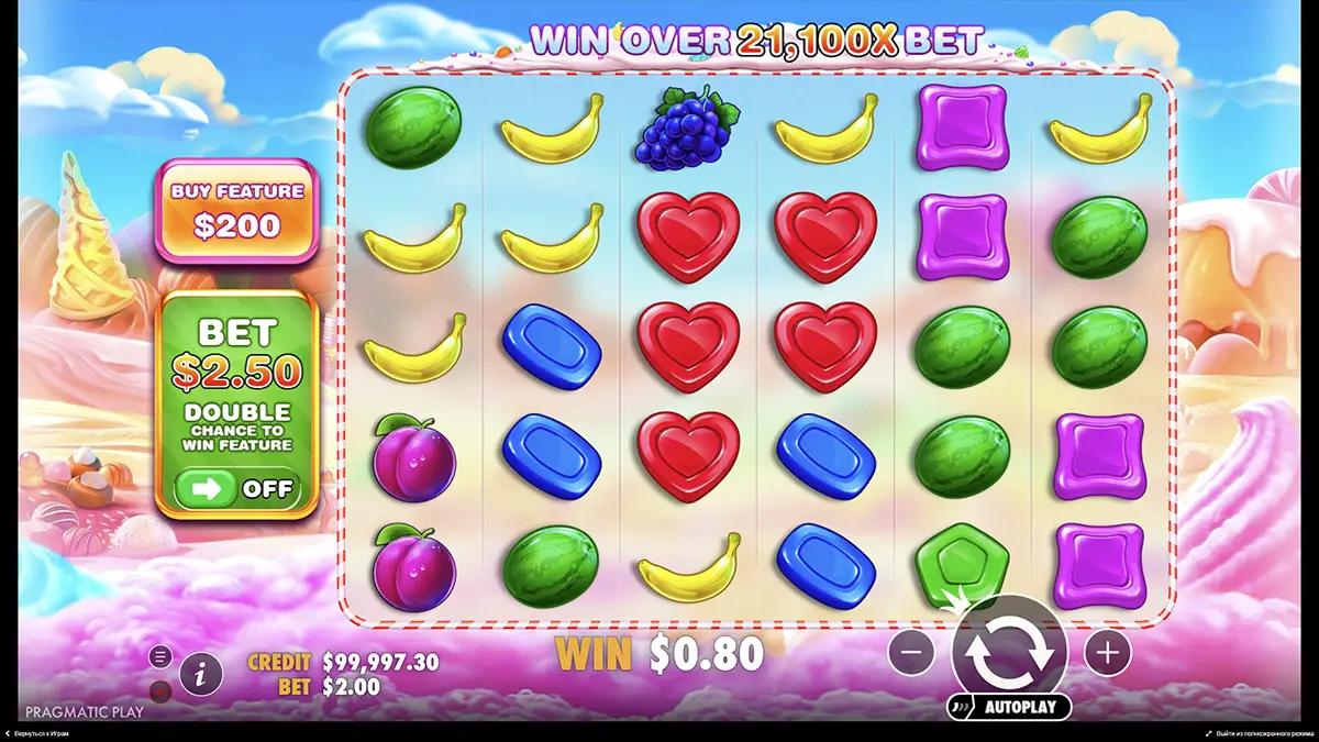 Оцінка граців Sweet Bonanza
